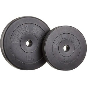 Halter Schijven - Gewichtsschijven Set - Krachttraining Thuis - Duurzame Vinyl Vulling - 30 kg Totaal - Zwart