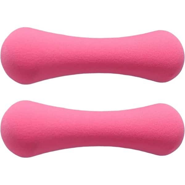 Halter Set - Handgewichten - Krachttraining thuis - Ergonomische botvorm - 500 gram - Roze