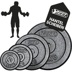 Haltergewichtenset 1,25 kg tot 10 kg voor korte en lange halters - Ideaal voor effectieve krachttraining thuis