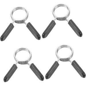 Halterklemmen Set - Veiligheidsklemmen Stangen - Krachttraining Fitness - Snelle Bevestiging - 8x7x3 cm - Zwart
