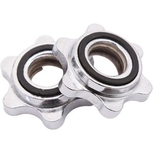 Halterklemmen, snelsluitingsset met vergrendeling, antislip zeskantmoeren voor dumbbells, 25 mm draaivergrendelingsschroefclips, geschikt voor krachttraining.