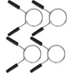 Halterkraagslot - Gewichtclips Veerclips - Krachttraining Stabiliseren - Dubbelspiraal Staalconstructie - 40 mm Handvatlengte - Zwart
