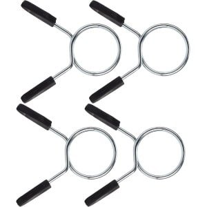 Halterkraagslot - Gewichtclips Veerclips - Krachttraining Stabiliseren - Dubbelspiraal Staalconstructie - 40 mm Handvatlengte - Zwart
