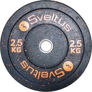 Halterschijf 2,5 kg van rubber - Ideaal voor krachttraining