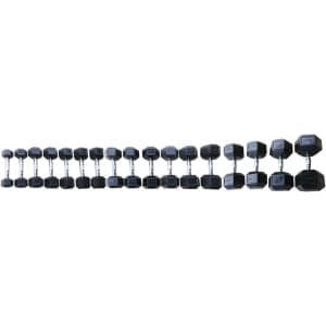 Halterschijf Gecoat - Losse Schijf Gewicht - Krachttraining Thuis - Zeshoekige Vorm - 5 kg - Zwart