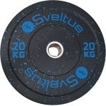 Halterschijf Rubber 20 kg - Gewichtsschijf voor Krachttraining