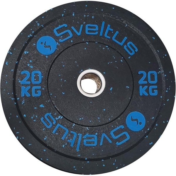 Halterschijf Rubber 20 kg - Gewichtsschijf voor Krachttraining