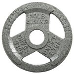 Halterschijf van gietijzer voor krachttraining en gewichtheffen - 4,5 kg