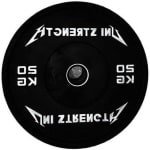 Halterschijven - Bumpers Gewichten - Krachttraining - Hoge dichtheid rubber - 20 kg - Zwart