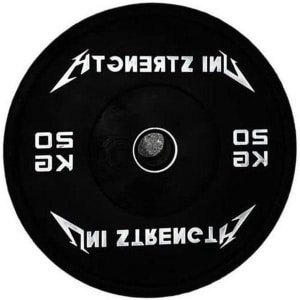 Halterschijven - Bumpers Gewichten - Krachttraining - Hoge dichtheid rubber - 20 kg - Zwart