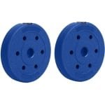 Halterschijven - Gewichtsschijven Platen - Krachttraining Thuis - Rubberen Coating - 10kg per stuk - Zwart
