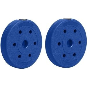 Halterschijven - Gewichtsschijven Platen - Krachttraining Thuis - Rubberen Coating - 10kg per stuk - Zwart