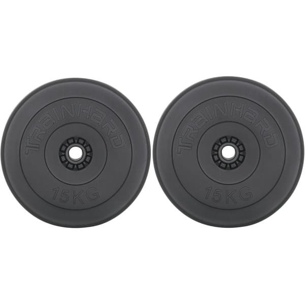 Halterschijven Kunststof Cement - 30mm Gewichtsschijven voor Krachttraining (Set van 2)