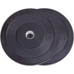 Halterschijven Set - Gewichtsschijven Rubber - Krachttraining Fitness - Schokabsorberend Gietijzer - 50 MM Opening