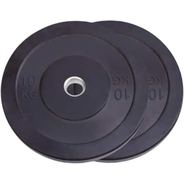 Halterschijven Set - Gewichtsschijven Rubber - Krachttraining Fitness - Schokabsorberend Gietijzer - 50 MM Opening