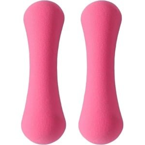 Halterset 2 Delig - Handgewichten Vrouwen - Krachttraining Thuis - Ergonomische Vorm - 500 Gram - Roze