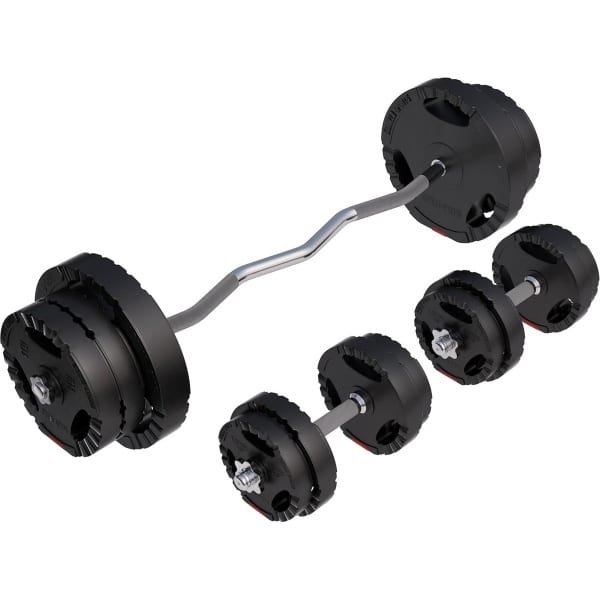 Halterset 70 kg met SZ-Curlstang - Gewichtenset voor Krachttraining