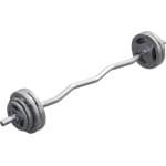 Halterset - Gewichtenset - Krachttraining Thuis - Gebogen Stang Ontwerp - 35 kg Totaal - Zwart