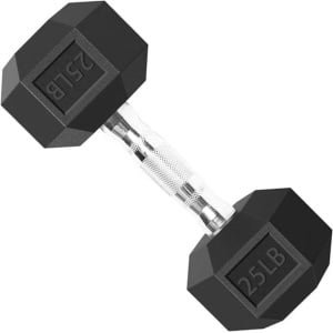 Halterset met rubberen grip en gietijzeren gewichten voor krachttraining