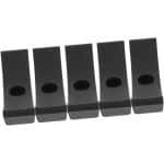 Halterstandaard 5 Stuks - Halterrek Gewicht Houder - Fitness Krachttraining - Beschermt Halters Vloer - 15x5x4cm - Zwart