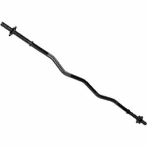 Halterstang 122 cm met Schroefdraad en Sterrensloten voor Krachttraining