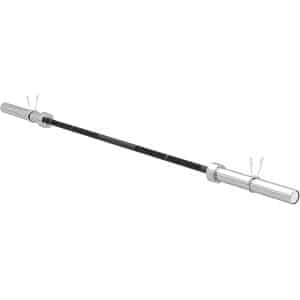 Halterstang 180 cm 50 mm met klemmen voor Krachttraining Thuis