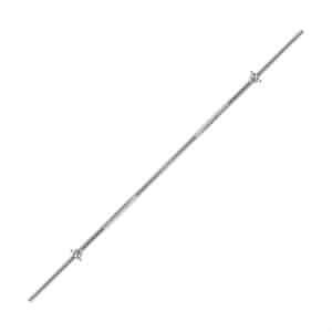 Halterstang - Lange halter - Krachttraining thuis - Veerclip met schroef - 120 cm 30 mm