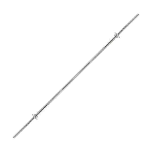 Halterstang - Lange halter - Krachttraining thuis - Veerclip met schroef - 120 cm 30 mm