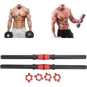 Halterstangen 50 cm - PP-kunststof - Dumbbell-handgrepen voor Krachttraining en Opwarmingsoefeningen