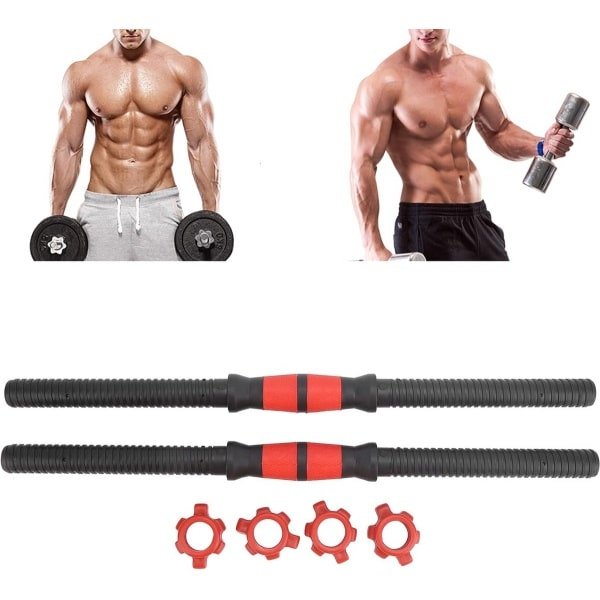 Halterstangen 50 cm - PP-kunststof - Dumbbell-handgrepen voor Krachttraining en Opwarmingsoefeningen