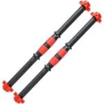Halterstangen Set - Fitness Stangen - Krachttraining Thuis - Inclusief Spin-lock Sluitingen - 40 cm