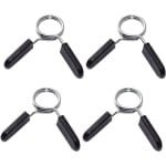 Halterstangen met Sluiting - Gewichthefstang Klemmen - Krachttraining Thuis - Roestvrij Staal - 30 mm Diameter - Zilver