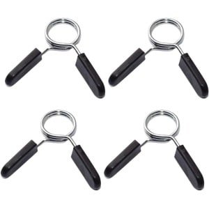 Halterstangen met Sluiting - Gewichthefstang Klemmen - Krachttraining Thuis - Roestvrij Staal - 30 mm Diameter - Zilver