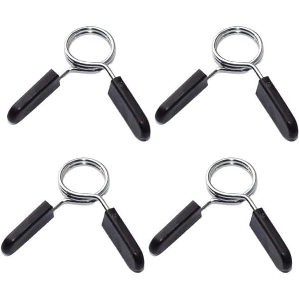Halterstangen met Sluiting - Gewichthefstang Klemmen - Krachttraining Thuis - Roestvrij Staal - 30 mm Diameter - Zilver