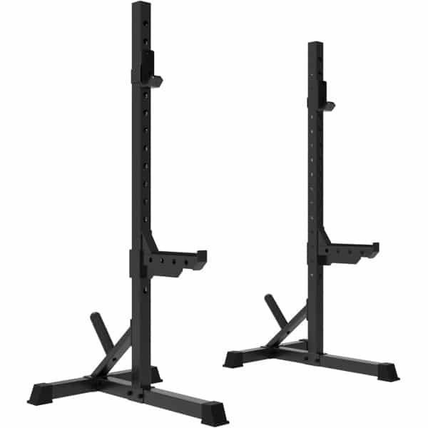 Haltersteunen - Squat Standaard - Thuis Krachttraining - Verstelbaar met Spotters - Tot 200kg Belastbaar
