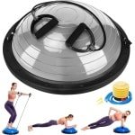 Halve Balanstrainer voor Stabiliteit en Krachttraining met Weerstandsbanden