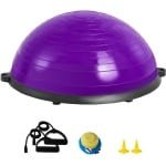 Halve Oefenbaltrainer voor Krachttraining - 58,4 cm Stabiliteitsbal met Weerstandsbanden - Perfect voor Thuisgym