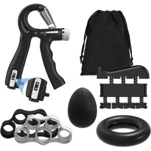Hand Grip Strengthener Set voor Krachttraining, Duurzame Handgrepen voor Vingers, Polsversterking en Spieropbouw (22 tot 132 lb)