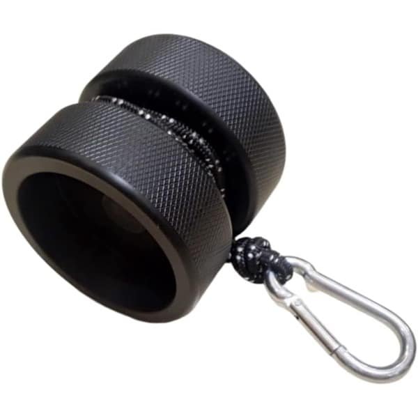 Hand Gripper Twist - Pols Trainer - Krachttraining Thuis - Aluminium Constructie - 10x9 cm - Zwart