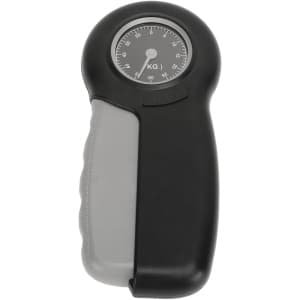 Handgreep Krachttrainer - Grip Tester - Kracht Training - Scherm en Wijzer - 18x8x3 cm - Grijs Zwart