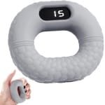 Handgreep Versterker - Grip Trainer - Krachttraining Handen - Oplaadbaar Ergonomisch - 8.6 x 8.6 x 3 cm - Grijs