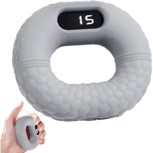 Handgreep Versterker - Grip Trainer - Krachttraining Handen - Oplaadbaar Ergonomisch - 8.6 x 8.6 x 3 cm - Grijs