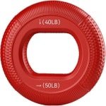 Handgreep Versterker - Gripkracht Trainer - Onderarm Krachttraining - Twee Moeilijkheidsgraden - 8cm Diameter - rood