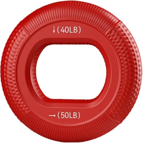 Handgreep Versterker - Gripkracht Trainer - Onderarm Krachttraining - Twee Moeilijkheidsgraden - 8cm Diameter - rood