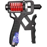 Handkrachttrainer - Hand Gripper Fitnessapparaat - Krachttraining Thuis - Verstelbare Weerstand - 5-165 kg - Zwart