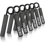 Handtrainer Onderarmtrainer - 4 Of 6 Stuks Gripkrachttrainer 22.5KG Tot 135KG - Vingertrainer En Handtrainingsapparaat Voor Fitness - Klimmen - Krachttraining - Stressvermindering