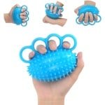 Handtrainers - 2 stuks Hand Oefening Bal Vinger Oefening Grip Bal Vinger Therapie Knijpen Ballen Krachttrainer Stress Relief Ballen voor Ouderen Beroerte Artritis Verlicht Polspijn Spieren Massage