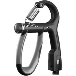 Handvat Krachttrainer - Gripversterker - Kracht Opbouwen - Verstelbare Weerstand - 177 x 13 x 3 cm - Zwart