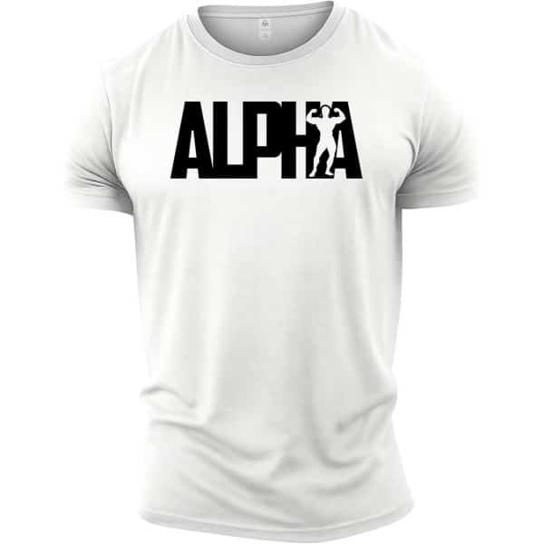 Heren Bodybuilding T-Shirt - Alpha Gym Training Top voor Fitness en Krachttraining