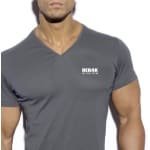 Heren Fitness T-Shirt V-Hals Trainingsshirt voor Bodybuilding en Krachttraining